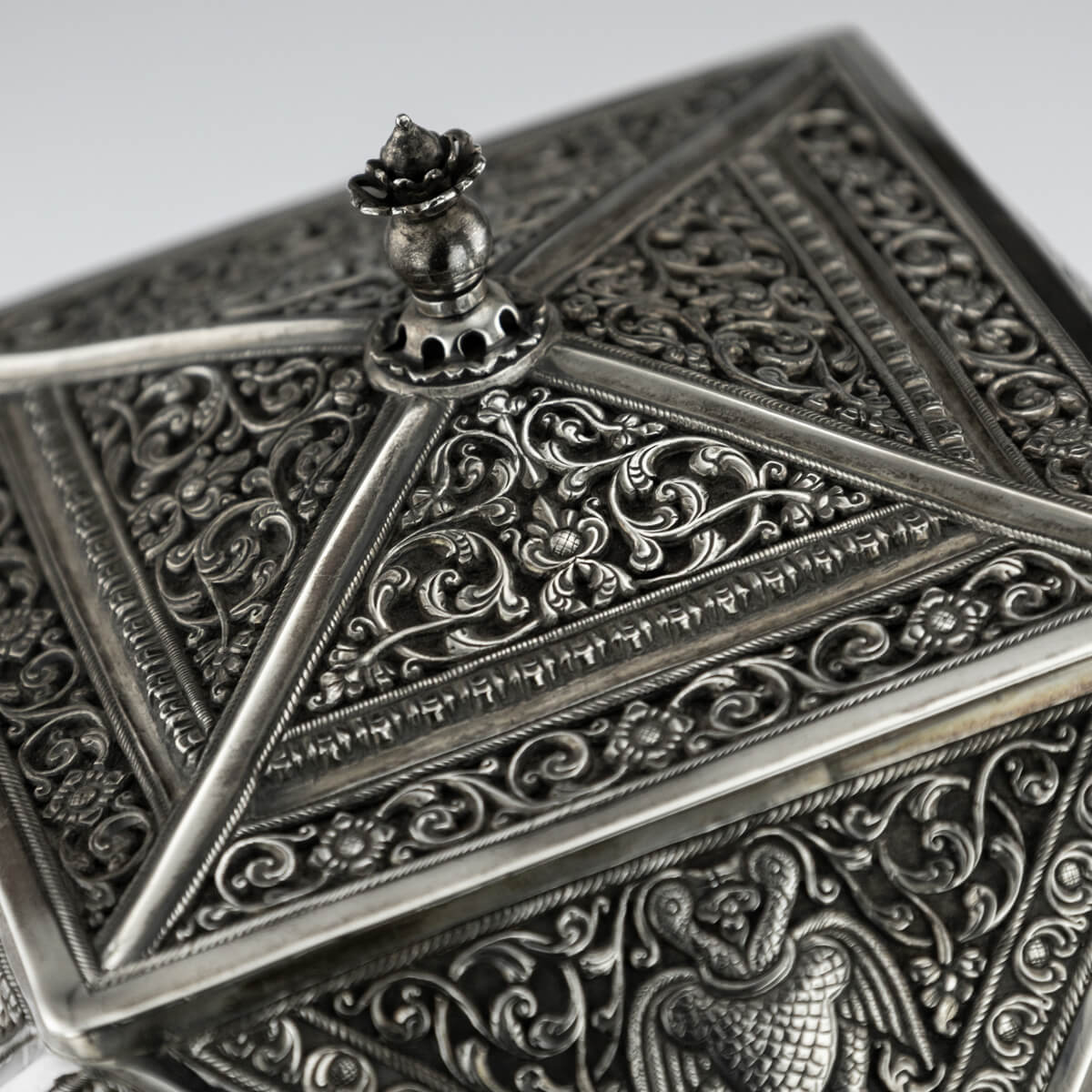 Antique Sri Lankan Silver Multi-Sided Box, Sri Lanka, Ceylon - Circa 1 ...