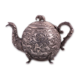 Antique Indian Silver Teapot, India – Circa 1880